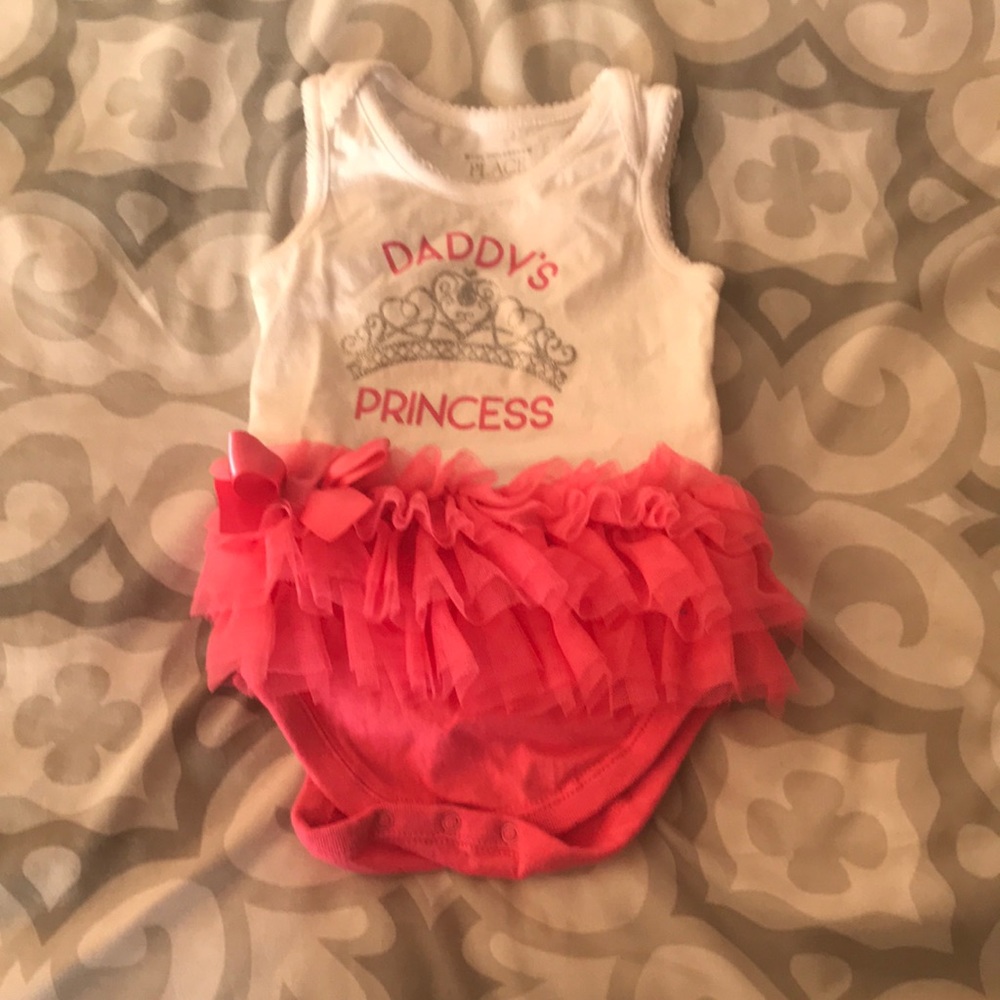 White and Pink Onesie